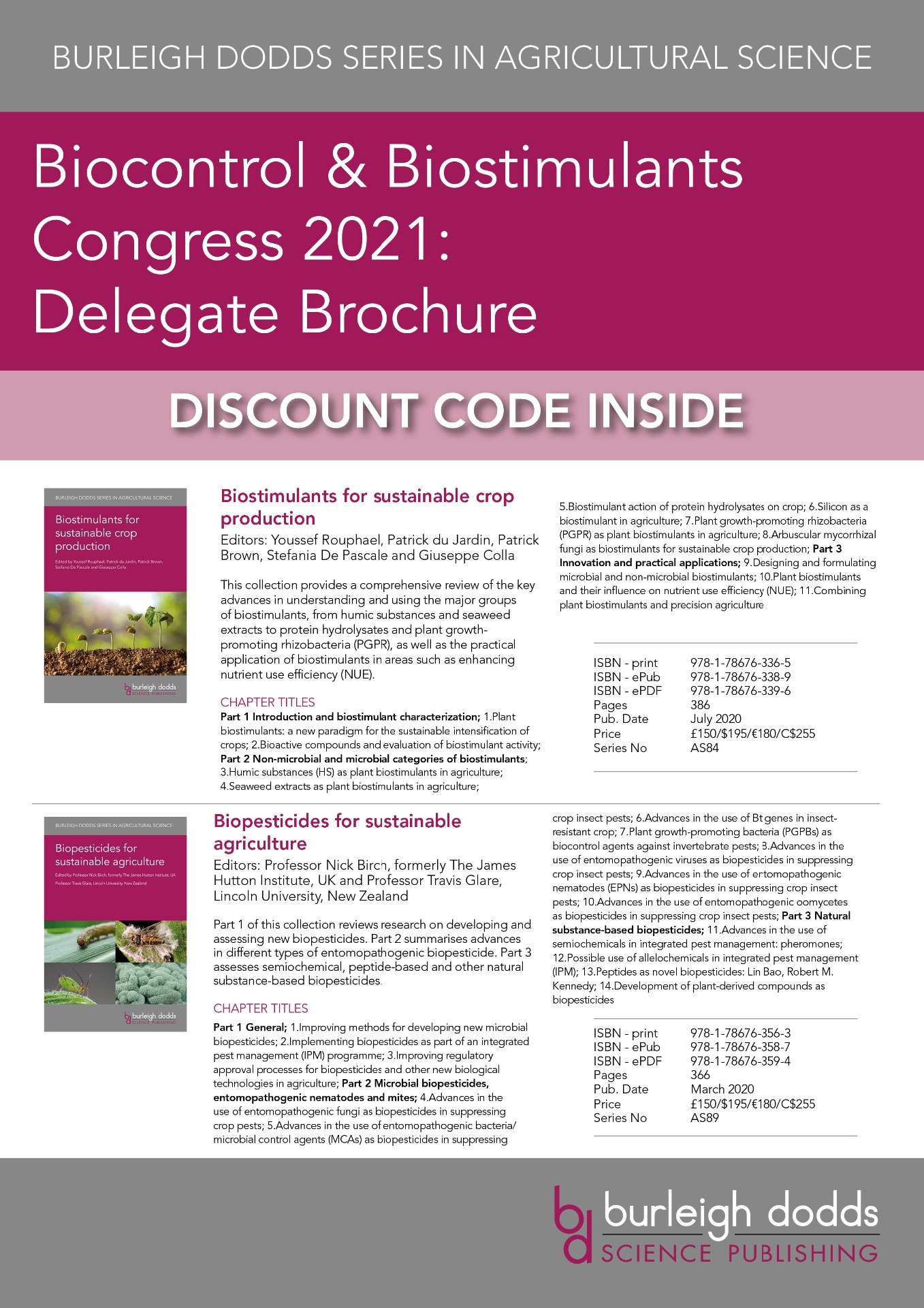 Biocontrol & Biostimulants Congress 2021 Delegate Brochure